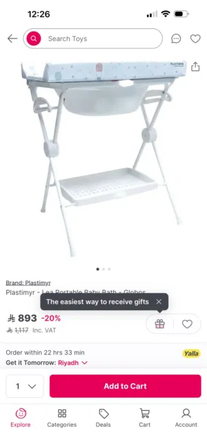 Baby Bath with Stand – Perfect Condition