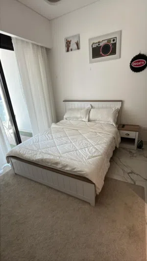 Twin bed and mattress