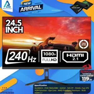 شاشة ريدراجون Monitor Redragon 24.5inch FHD 240Hz بافضل الاسعار
