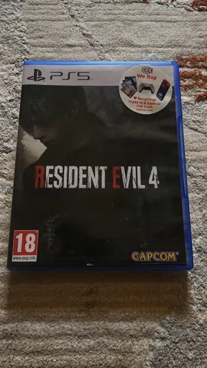 شريط ريسايدنت إيفيل 4 نسخة بلايستيشن فايف للبيع فقط