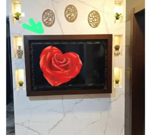 ايطار شاشه خشب عدد 2 مرأه كبيره كلهم