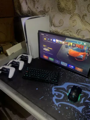 Clean PS5 Setup With 3 Controllers