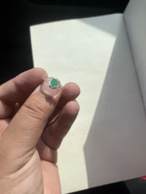 Original Emerald Ring – خاتم زمرد طبيعي أصل