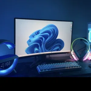 شاشة 180 هيرتز +طاولة قيمنق rjp +كرسي قيمنق+ماوس بلوتوث+ كيبورد + سماعات + ماوس باد للبيععع