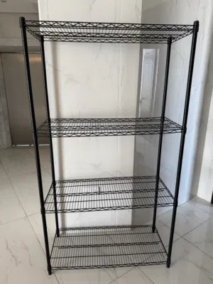 metal shelf black