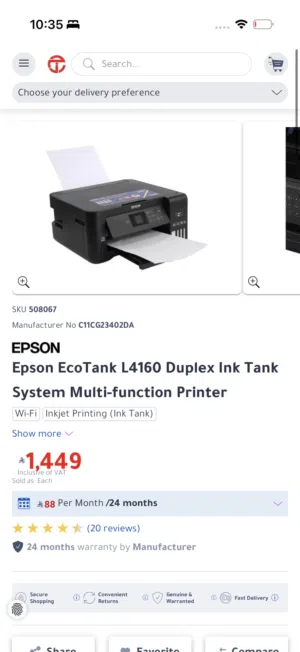 Epson L4160 All-in-One Printer
