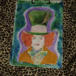 رسمه لشخصيه كرتون من فلم ales in Wonderland