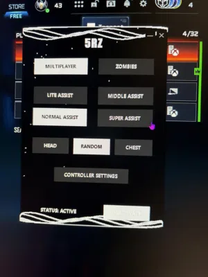 تتبع الوان  حق كود /aim assist for warzone bo7/bo6 mw/2/3
