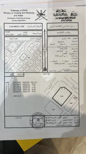 للبيع ارض في ام الجعاريف صحم
