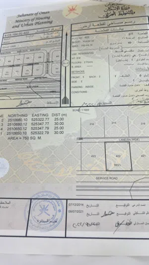 Residential Land for Sale in Al Dakhiliya Bahla