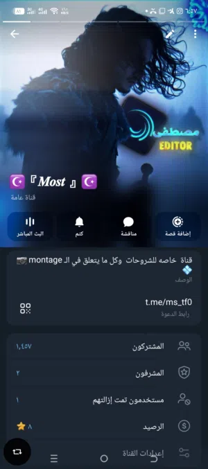 قناة تلجرام للبيع 1.4 الف متابع الف واربع مئة متابع جمهور عراقي عربي