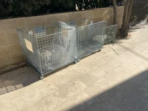 للبيع قفص شبك صندوق حديد مجلفن