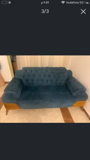 انتريه كنبتين حاله جيده خشب زان