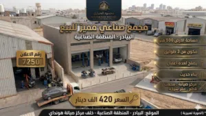 رقم الاعلان 7250 فرصة استثمارية استثنائية.. مجمع صناعي متكامل للبيع في قلب البيادر الصناعية