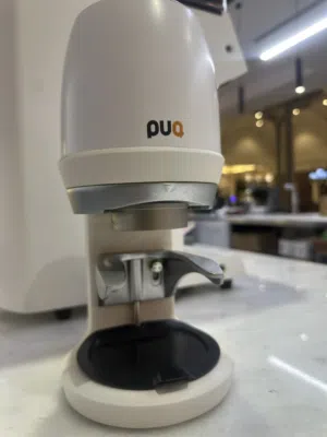 Puq press for automatic coffee tamping Brand new condition with in box