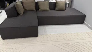 كنب نيو كلاسك حرف L مريح وكبير