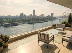 ستديو فندقي للبيع ف فندق ع كورنيش المعادي هيدخلك ايجار 260 الف شهريا مفروش بالكامل ع اعلى مستوى