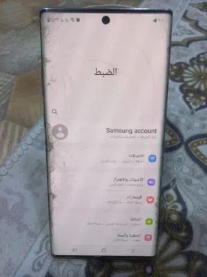 لبيع جهاز نوت 10 بلاص الذاكره 256لجهاز  كسور بلشاشه وحاطله لزكه نانو ولجهاز استخدام شخصي  وبيه مجال