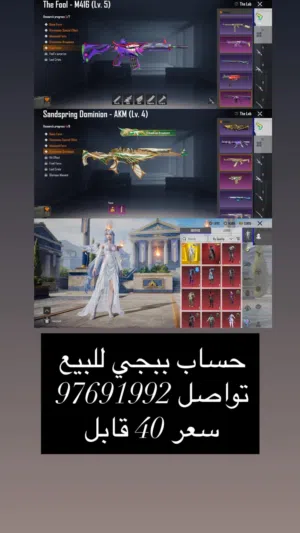 حساب ببجي عالمية رخيص قابل للتفاوض