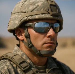 نظارات ماركة جوليت اوكلي أمريكية معدنية أصلية للعسكريين  مصنوعة من البلاتينيوم و بلوريز