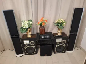 onkyo amplifier 5.1 with remote and speakers