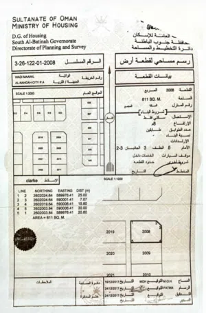 ارض للبيع في وادي المعاول الواسط