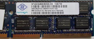 رام لابتوب 4 جيجا DDR3 أصلية للبيع