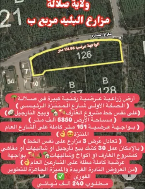 مزرعة صلاله للبيع