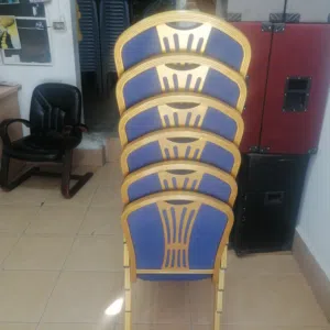 كراسي طبي صيني لون كحلي واطار ذهبي
