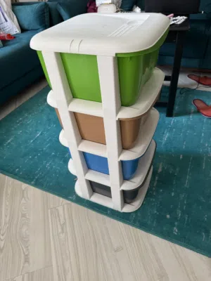 Durable plastic drawers