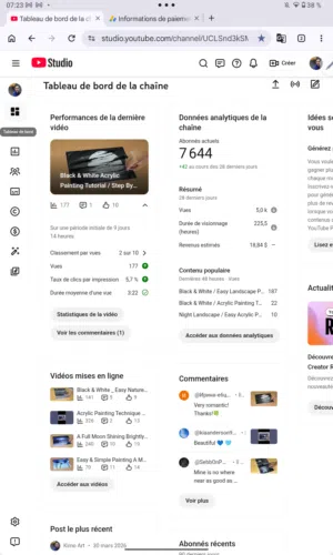 حساب يوتيوب قوي و يحتوي على أرباح شهريه  عدد المشتركين أكثر من 7600