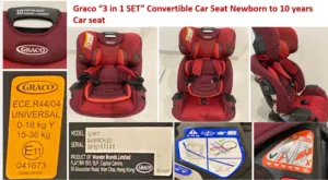 My Graco 3-in-1 Convertible Car Seat - Newborn to 10 Years, Red