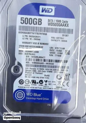 السلام عليكم 8 طروف hdd ... جدد 500 قيقا