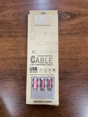3 in 1 USB Cable - about 1 meter