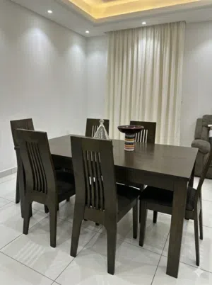 طاولة سفرة 6 اشخاص مع الكراسي