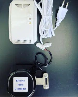 Gas detector with automatic shut off valve - كاشف الغاز