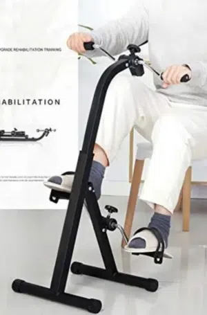جهاز تمرين بدواسة لكبار السن جهاز تمارين الركبة والقدم والذراع القابل للتعديل مع شريط المقاومة