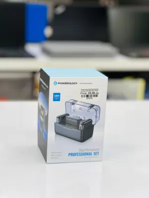 Powerology Dual Microphone Professional Set in Muscat/ Brand New