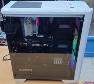 للبيع بي سي جيمنق Core i5 12Gen256M.2 ssd+1TB /16Ram/3060 Ti8GB RTX كالجديد  لون أبيض