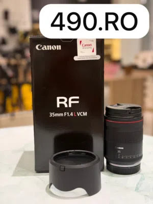 Canon RF 50mm 1.4--470.RO Canon RF 35mm 1.4--490.RO Open box only 1 year warranty