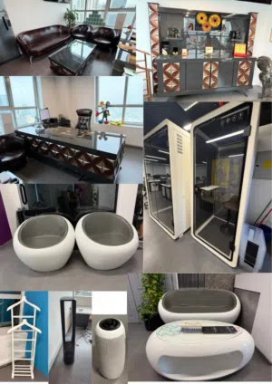 We are offering for sale the full set of equipment and furniture from a 200 sqm office.