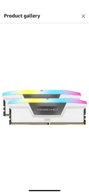 CORSAIR Vengeance RGB DDR5  RAM 32GB (2x16GB) 6000MHz