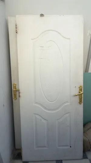 باب خشبي عدد 2 2 HDF Wooden Doors