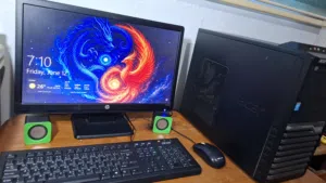 كمبيوتر ايسر مع كامل ملحقاته لدراسة والعمل والالعاب pc Acer i5 ssd gta v grand pubg free fire