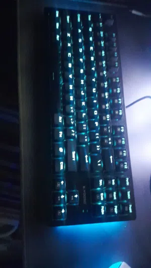gaming keyboard mechanical blue switch blue colour side RGB