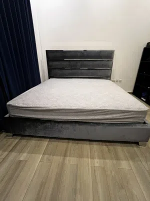 Urgent sale- Modern KING Size Bed Frame - Gray - great condition