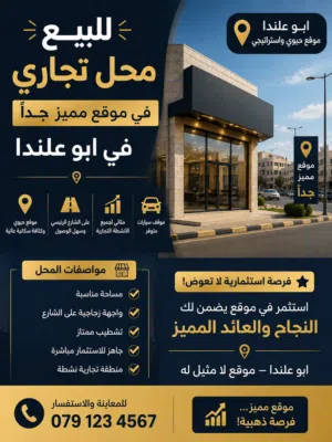 محلين مطعم جاهز بكامل العدة  في موقع مميز يصلح للبراندات