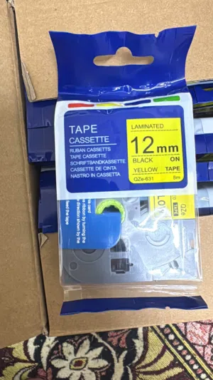 Tape 12mm yellow