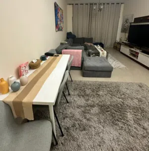 IKEA rectangular dining table set with 4 chairs for sale