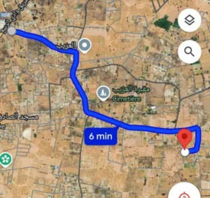 قطعة أرض في النشيع بالتحديد العزيب 78 سعر المتر